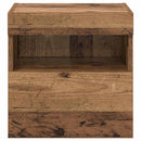 TV Væghylder 2 pcs Gammelt træ 40 x 30 x 40 cm Konstrueret træ