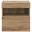 TV Væghylder med LED 2 pcs Artisan Egetræ 40 x 30 x 40 cm