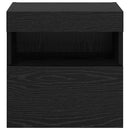 TV Væghylder 2 pcs Sort eg 40 x 30 x 40 cm Konstrueret træ