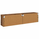 TV Væghylder 2 pcs Gammelt træ 80 x 30 x 40 cm Konstrueret træ