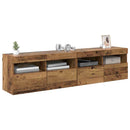 TV Væghylder 2 pcs Gammelt træ 80 x 30 x 40 cm Konstrueret træ