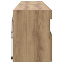TV Væghylder med LED 2 pcs Artisan Egetræ 80 x 30 x 40 cm
