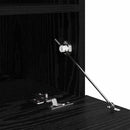TV vægskab med LED Sort eg 100 x 30 x 40 cm Konstrueret træ
