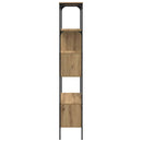 Bogreol 7 niveauer 76 x 33 x 188,5 cm Konstrueret træ
