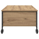 Sofabord Artisan Egetræ 91 x 55 x 32 cm Konstrueret træ