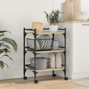 Køkkenvogn Sonoma eg 50 x 35 x 75,5 cm Konstrueret træ