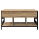Sofabord Artisan Egetræ 100 x 55 x 48.5 cm Konstrueret træ
