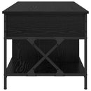 Sofabord Sort eg 100 x 55 x 48.5 cm Konstrueret træ