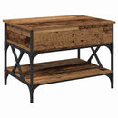Sofabord Gammelt træ 70x50x50cm Konstrueret træ