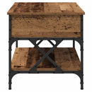 Sofabord Gammelt træ 70x50x50cm Konstrueret træ