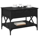 Sofabord Sort eg 70x50x50cm Konstrueret træ
