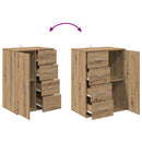Sideboard Artisan Egetræ 59 x 39 x 80 cm Konstrueret træ