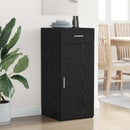 Opbevaringsskab Sort Eg 40 x 42,5 x 93 cm Konstrueret træ