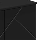 Badeværelsesskab Sort 61 x 35 x 64 cm Konstrueret træ, Metal