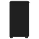 Badeværelsesskab Sort 61 x 35 x 64 cm Konstrueret træ, Metal