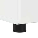 Badeværelsesskab med opbevaring Høj gloss hvid 61 x 35 x 64 cm