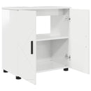Badeværelsesskab med opbevaring Høj gloss hvid 61 x 35 x 64 cm