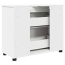 Badeværelsesskab Hvid 76,5 x 35 x 64 cm Konstrueret træ & Metal