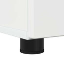 Badeværelsesskab med opbevaring Høj gloss hvid 60 x 35 x 80 cm