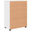 Badeværelsesskab med opbevaring Høj gloss hvid 60 x 35 x 80 cm