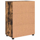Badeværelsesskab med opbevaring Røget eg 60 x 35 x 80 cm
