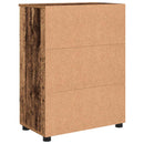 Badeværelsesskab med opbevaring Gammelt træ 60 x 35 x 80 cm