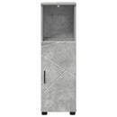 Badeværelsesskab med opbevaring Beton Grå 30 x 35 x 95 cm