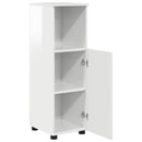 Badeværelsesskab med opbevaring Høj gloss hvid 30 x 35 x 95 cm