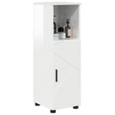 Badeværelsesskab med opbevaring Høj gloss hvid 30 x 35 x 95 cm