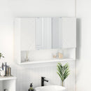 Spejlskab Hvid 80 x 17 x 55 cm Konstrueret træ
