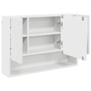 Spejlskab Hvid 80 x 17 x 55 cm Konstrueret træ