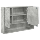 Spejlskab Vægmonteret Beton Grå 80 x 17 x 55 cm Konstrueret træ