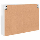 Spejlskab Høj gloss hvid 80 x 17 x 55 cm Konstrueret træ