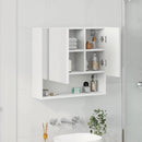 Spejlskab Hvid 59 x 17 x 55 cm Konstrueret træ