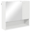 Spejlskab Hvid 59 x 17 x 55 cm Konstrueret træ
