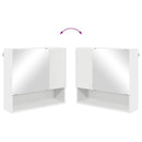 Spejlskab Hvid 59 x 17 x 55 cm Konstrueret træ