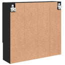 Spejlskab Sort 59 x 17 x 55 cm Konstrueret træ