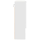 Spejlskab Høj gloss hvid 59 x 17 x 55 cm Konstrueret træ