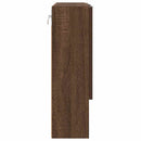 Spejlskab Vægmonteret Brun eg 59 x 17 x 55 cm Konstrueret træ