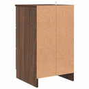 Natskab med skuffe Brun eg 38 x 38 x 66 cm Konstrueret træ