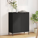 Sideboard Sort 69,5 x 33 x 82 cm Konstrueret træ