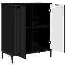 Sideboard Sort 69,5 x 33 x 82 cm Konstrueret træ