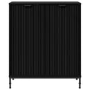 Sideboard Sort 69,5 x 33 x 82 cm Konstrueret træ