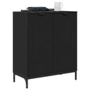Sideboard Sort 69,5 x 33 x 82 cm Konstrueret træ