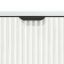 Sideboard Høj gloss hvid 69,5 x 33 x 82 cm Konstrueret træ