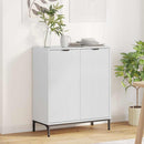 Sideboard Høj gloss hvid 69,5 x 33 x 82 cm Konstrueret træ