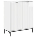 Sideboard Høj gloss hvid 69,5 x 33 x 82 cm Konstrueret træ