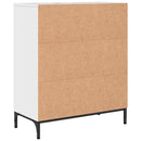 Sideboard Høj gloss hvid 69,5 x 33 x 82 cm Konstrueret træ
