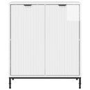 Sideboard Høj gloss hvid 69,5 x 33 x 82 cm Konstrueret træ