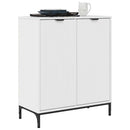 Sideboard Høj gloss hvid 69,5 x 33 x 82 cm Konstrueret træ